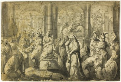 Jeptha lányának feláldozása alkotó: Francois Boitard
