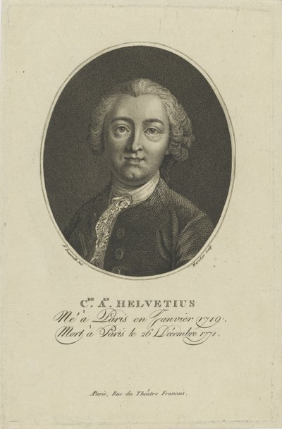 Claude Adrien Helvetius portréja 1715-1771, c. 1800. alkotó: Francois Bonneville