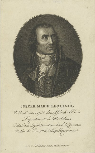 Marie Joseph Lequinio portréja 1755-1814, 1795-1799. alkotó: Francois Bonneville
