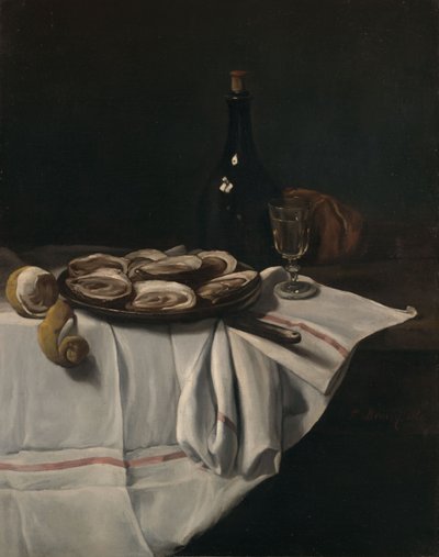 Csendélet osztrigákkal alkotó: François Bonvin