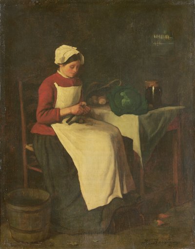 A fiatal háziasszony (olaj, vászon) alkotó: François Bonvin