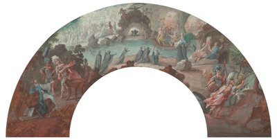 Aeneas az alvilágban – terv egy legyezőhöz alkotó: François Boucher