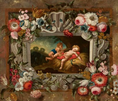 A nyár allegóriája virágkoszorúban alkotó: François Boucher