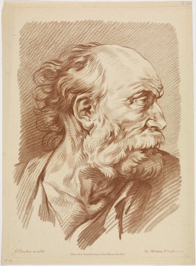 Egy idős férfi mellszobra alkotó: François Boucher