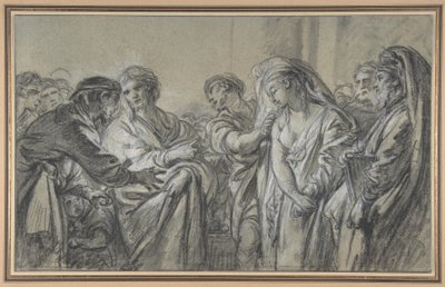 Krisztus és a házasságtörésen tetten ért asszony alkotó: François Boucher