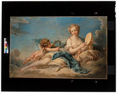 Clio, a történelem és a dal múzsája alkotó: François Boucher