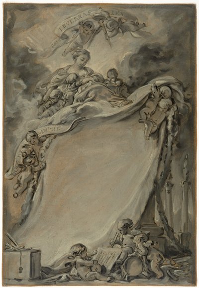A bordeaux-i szabadkőművesek oklevele alkotó: François Boucher