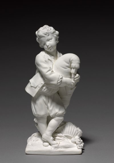 Dudás figura, a Vincennes Factory gyártotta, Pierre Blondeau modellezte, 1748-1752 alkotó: François Boucher