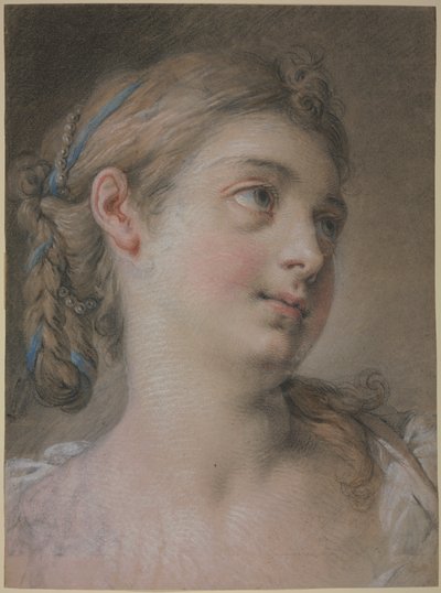 Jobbra forduló női fej alkotó: François Boucher