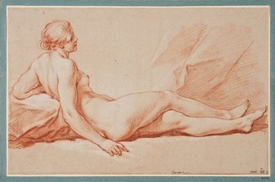 Félfekvő női modell alkotó: François Boucher