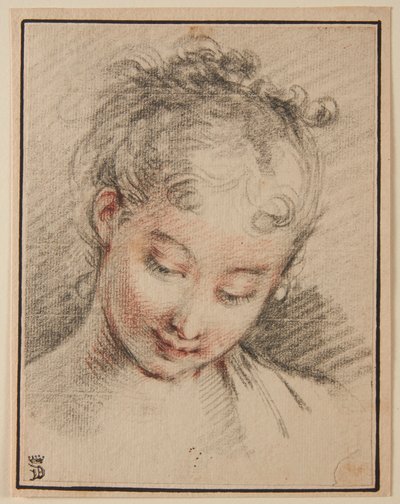 Egy lány feje alkotó: François Boucher