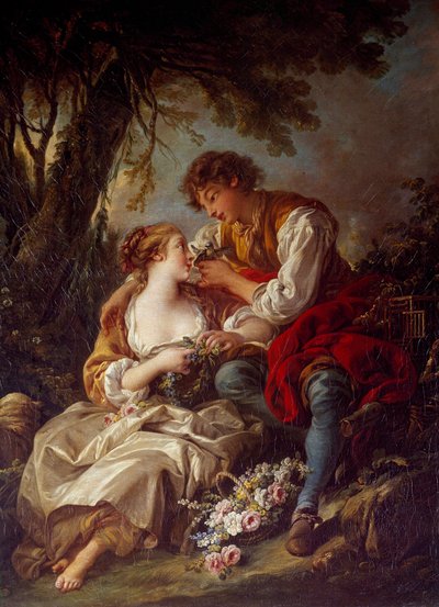 La cage Festmény Francois Boucher (1703-1770) 1763 V. 0,93x0,73 m alkotó: François Boucher