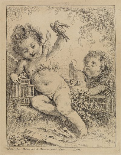 A ketrecbe zárt gerle alkotó: François Boucher
