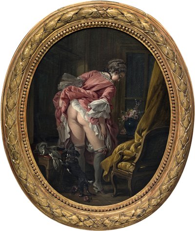 ""az indiszkrét szem"" Francois Boucher (1703-1770) festménye 1742 körül Magángyűjtemény alkotó: François Boucher