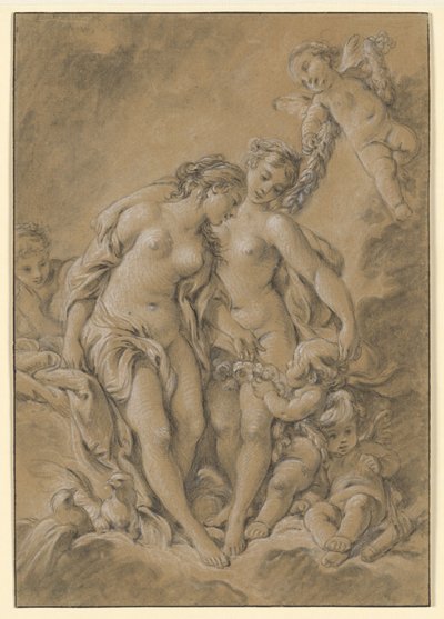 Nimfák és Ámorok alkotó: François Boucher