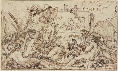 Nimfák és folyami istenek alkotó: François Boucher