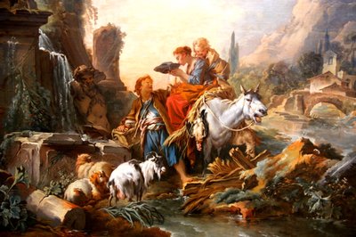 Pihenés a kútnál alkotó: François Boucher