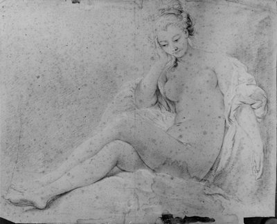Ülő meztelen nő alkotó: François Boucher