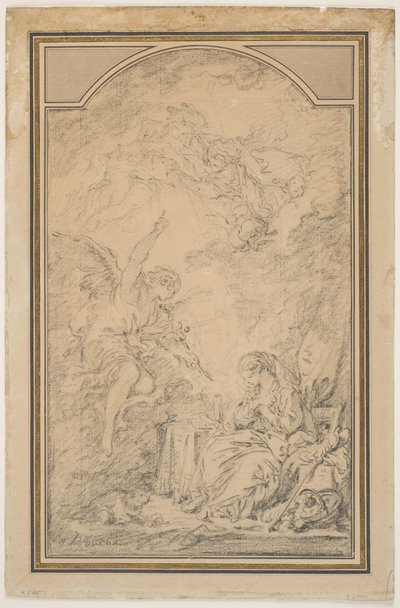 Az Angyali üdvözlet alkotó: François Boucher