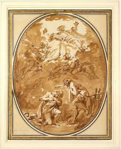 Krisztus megkeresztelése alkotó: François Boucher