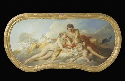 Vénusz és Merkúr tanítják Ámorot alkotó: François Boucher