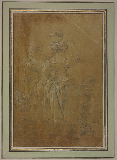 Két parasztasszony két fiúval alkotó: François Boucher