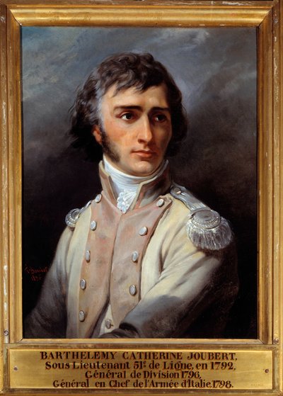 Barthelemy Joubert (1769 - 1799) portréja alhadnagyi egyenruhában alkotó: Francois Bouchot