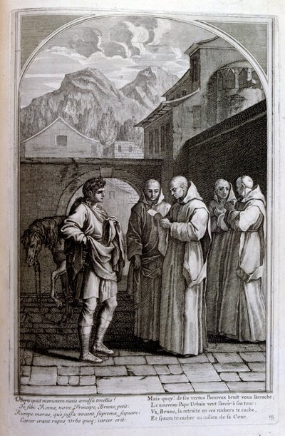 Francois Chauveau metsze 1680 „Szent Bruno élete”, a Chartreux-i rend alapítója alkotó: Francois Chauveau