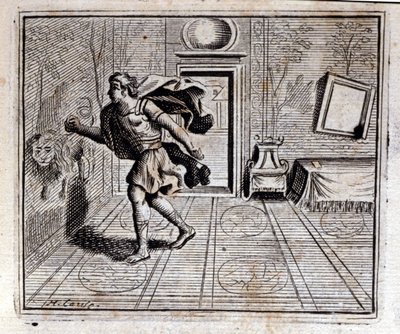 Horoszkóp. Jean de La Fontaine (1621-95) meséi. Illusztráció: François Chauveau (1613-1676). 1728-as kiadás. alkotó: Francois Chauveau