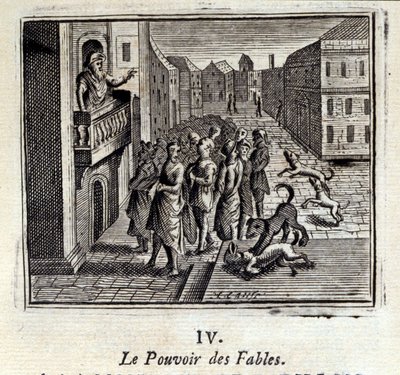 A mesék ereje. Jean de La Fontaine (1621-95) meséi. Illusztráció: Francois Chauveau (1613-1676). 1728-as kiadás. alkotó: Francois Chauveau