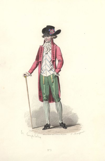 Dandy, Marie Antoinette korszaka. alkotó: Francois Claudius Compte Calix