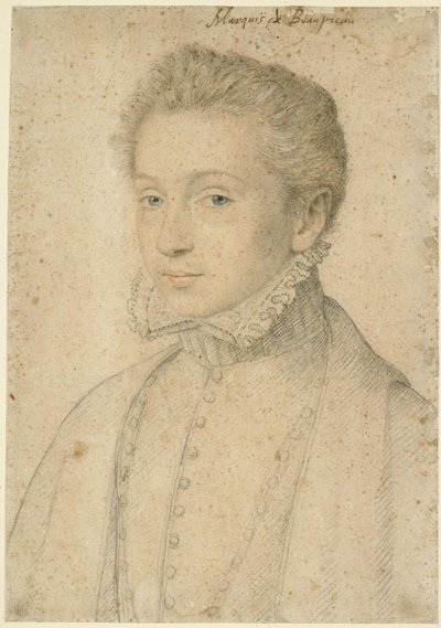 Henri de Bourbon, Beaupréau márkijának portréja alkotó: François Clouet