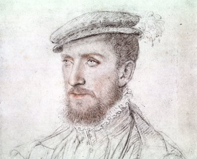 Gaspard de Coligny (1519-1572) (rajz) alkotó: François Clouet