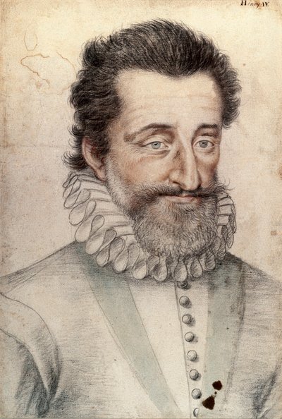 Henrik francia király (1553-1610) portréja alkotó: François Clouet