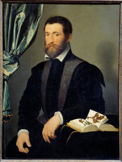 Pierre Quthe patikus portréja (1519-apres 1588) Francois Clouet (1515-1572) festménye 1562 V. 0,91x0,7 m - Pierre Quthe patikus (1519- kb. 1588) portréja. Francois Clouet (1515-1572) festménye alkotó: François Clouet