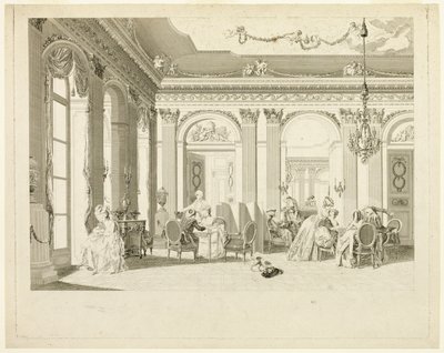 A rajzterem alkotó: Francois Dequevauviller