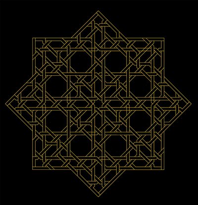 Labirintus, 2016, (szitanyomat papírra) alkotó: Francois Domain