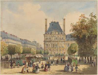 Rue de Rivoli és Pavillon Marsan alkotó: Francois Etienne Villeret