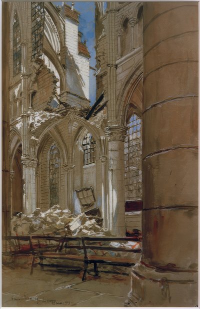 Soissons, 1915. május 18 alkotó: Francois Flameng