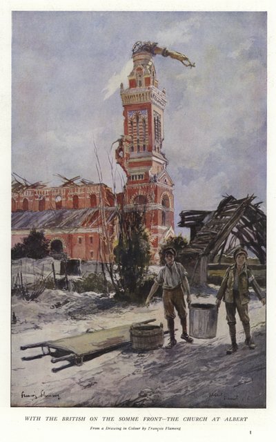 A britekkel a somme-i fronton alkotó: Francois Flameng