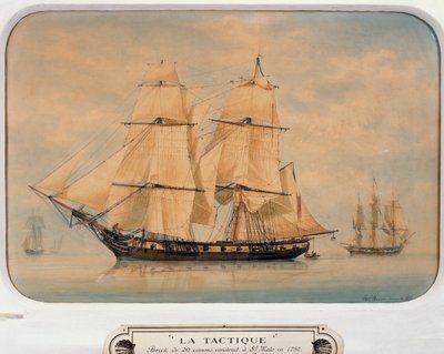 Taktikai brig, 1792-ben építette, Francois Roux (1811-1882), Franciaország alkotó: Francois Geoffroy Roux