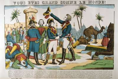 Napóleon és Kleber tábornok az egyiptomi expedíción, 1798, 1835 alkotó: Francois Georgin