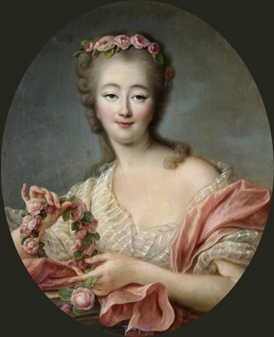 Jeanne Becu, Du Barry grófnő (1743-1793) - Francois Hubert Drouais (1727-1775). olajfestmény alkotó: Francois Hubert Drouais