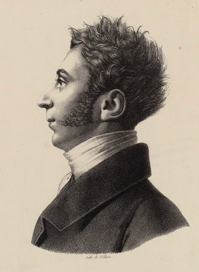 Franz Xavier Wolfgang Mozart portréja 1791-1844, 1820-as évek. alkotó: Francois Le Villain