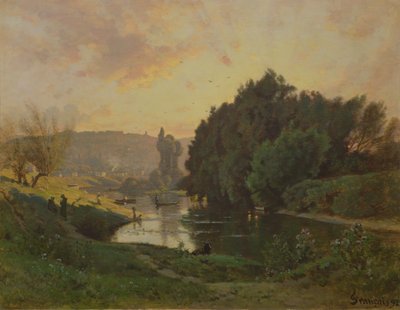 Bas-Meudon jelenete, 1892 alkotó: Francois Louis Francais