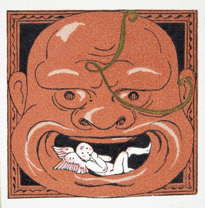 FaceMask, kocsma. 1922 (sablonnyomat) alkotó: Francois Louis Schmied