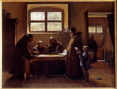 A kapucinusok Francois Marius Granet festményét szerkesztik alkotó: Francois-Marius Granet