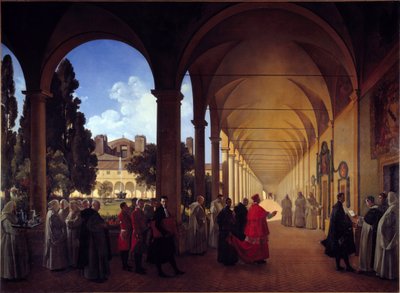 Az Angyalok Mária karthauzi népének kloitere Rómában. Francois Marius Granet (1775-1849) festménye alkotó: Francois-Marius Granet