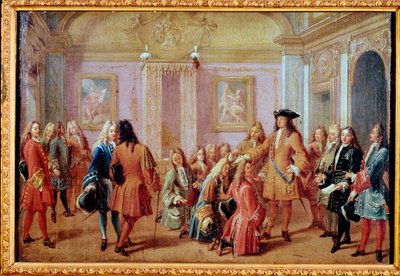 XIV. Lajos király megalapította a Szent Lajos-rendet, 1693. május 5. (Festmény alkotó: Francois Marot