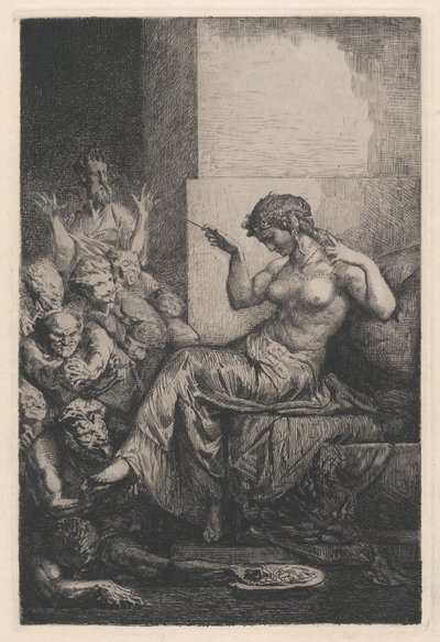 Allegória, 19. század. alkotó: Francois Nicolas Chifflart
